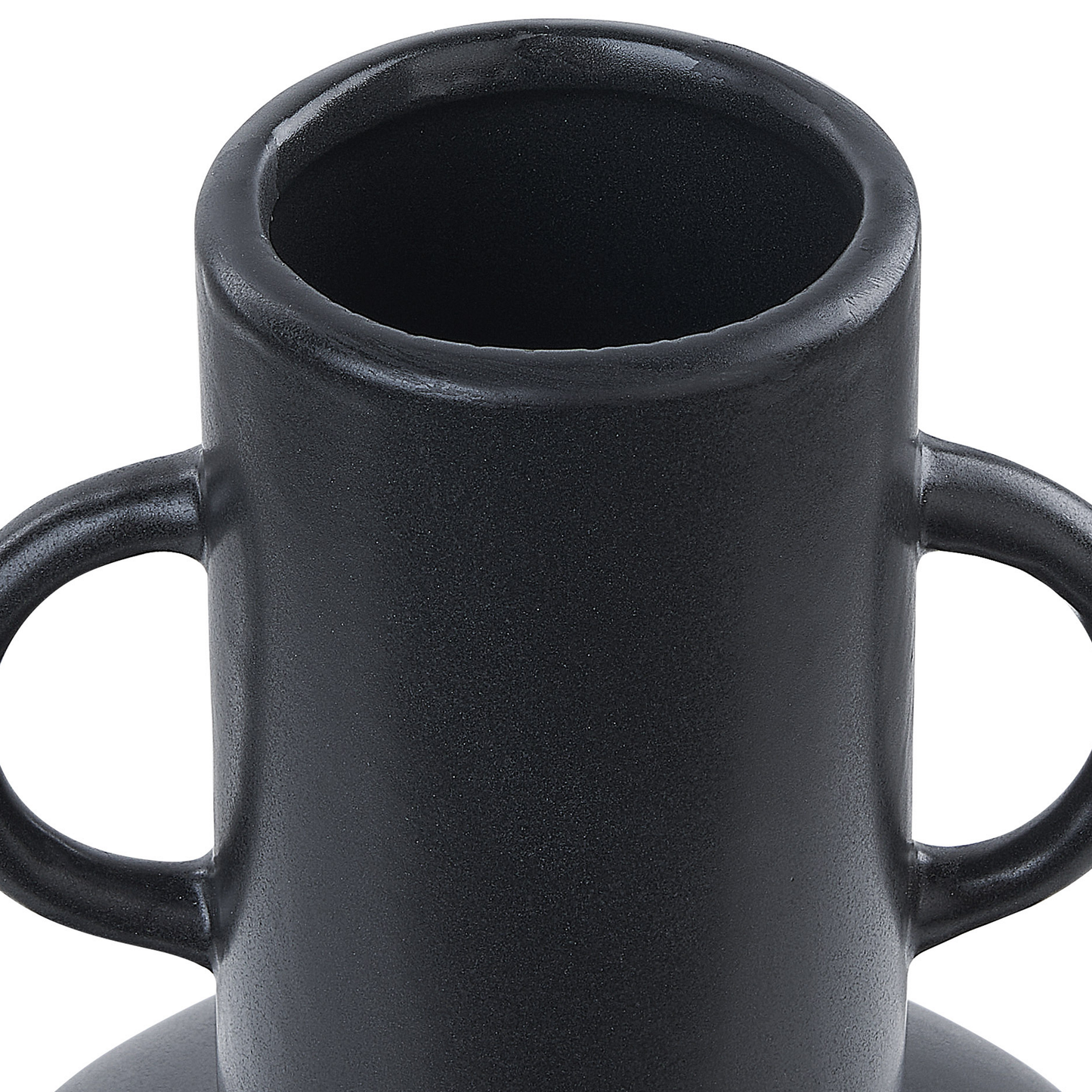 Blumenvase PEREA Keramik 26 cm Schwarz