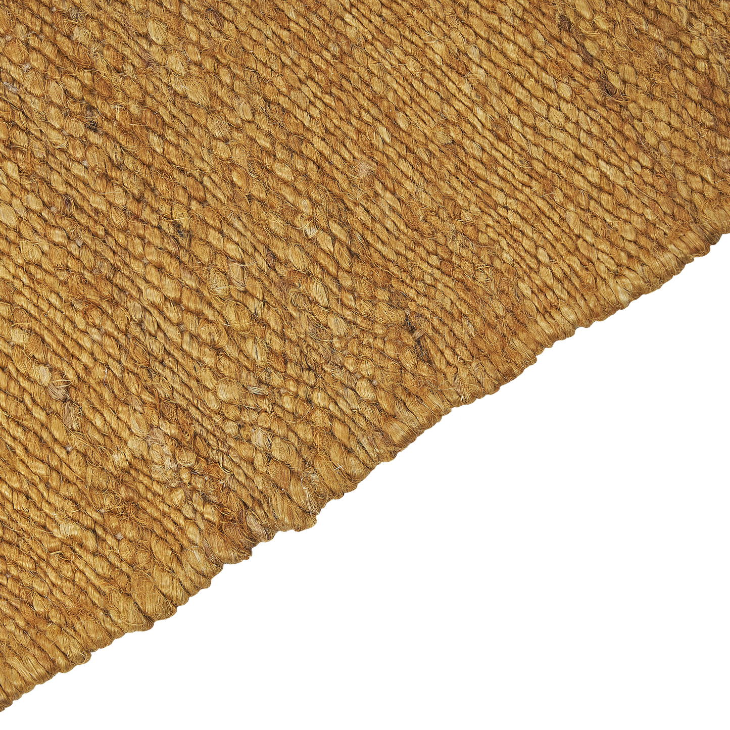 Teppich Jute senfgelb 80 x 150 cm Kurzflor zweiseitig LUNIA
