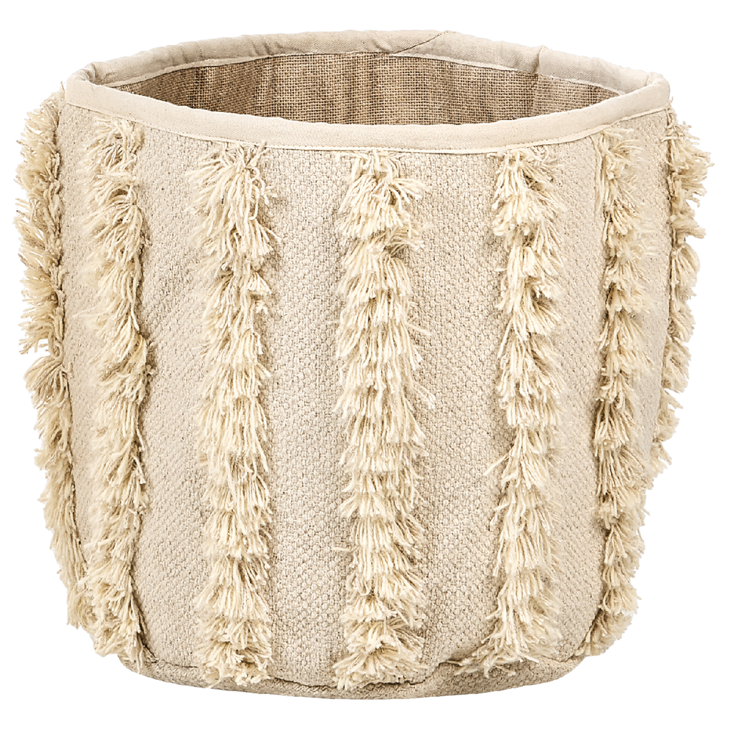 Korb Baumwolle beige 2er Set KAKKI