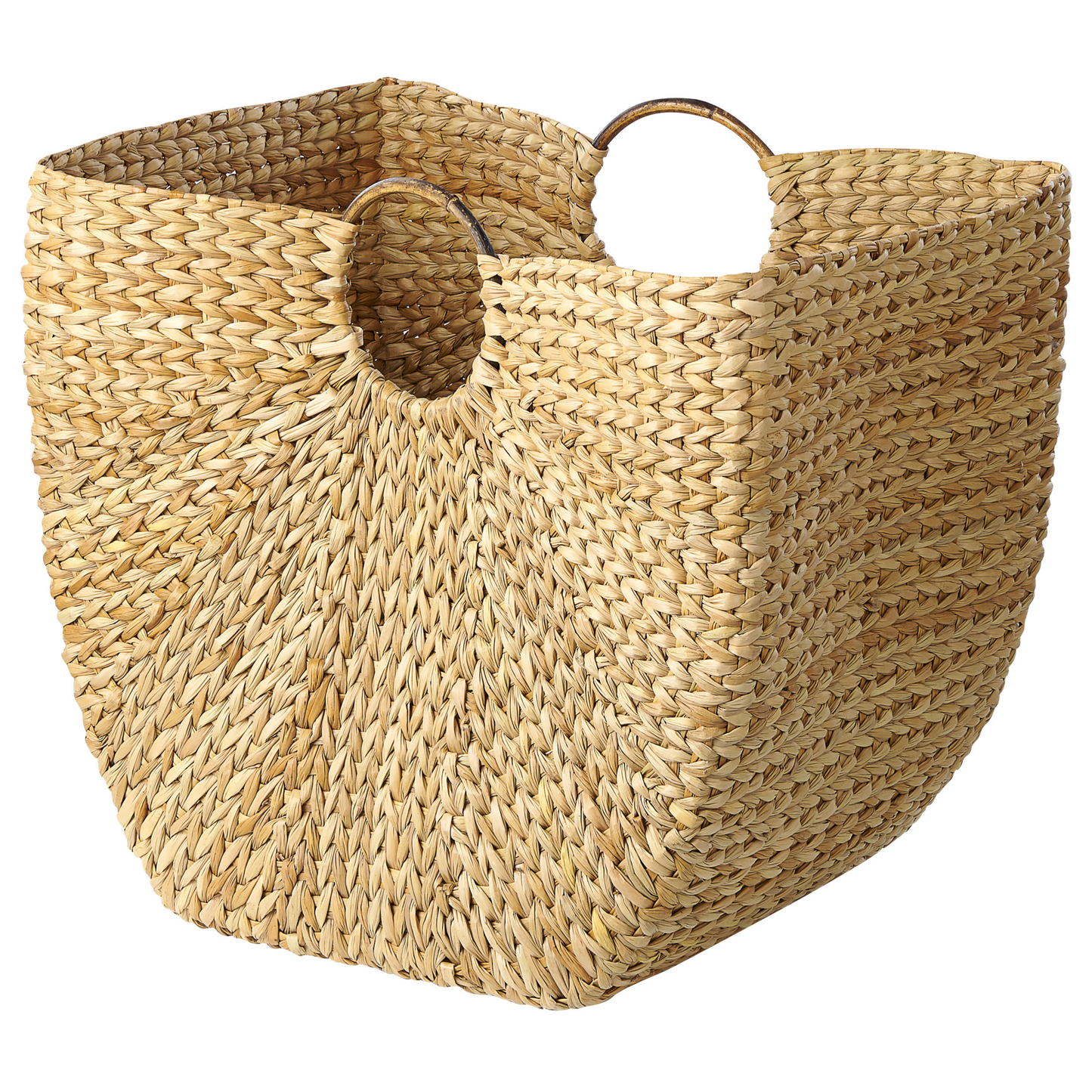 Korb Wasserhyazinthe naturfarben 51 x 38 cm WASHUK
