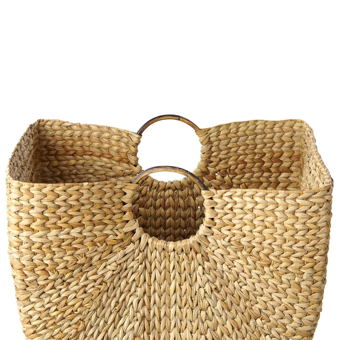 Korb Wasserhyazinthe naturfarben 51 x 38 cm WASHUK