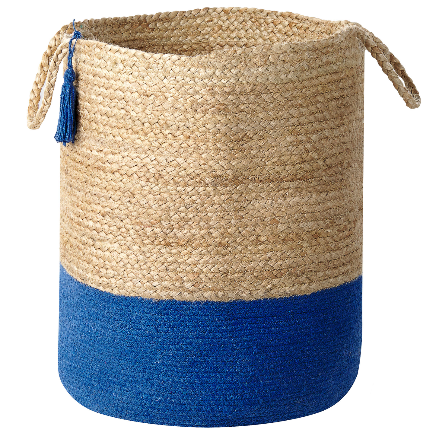 Aufbewahrungskorb Jute marineblau / beige 2er Set GAJAR