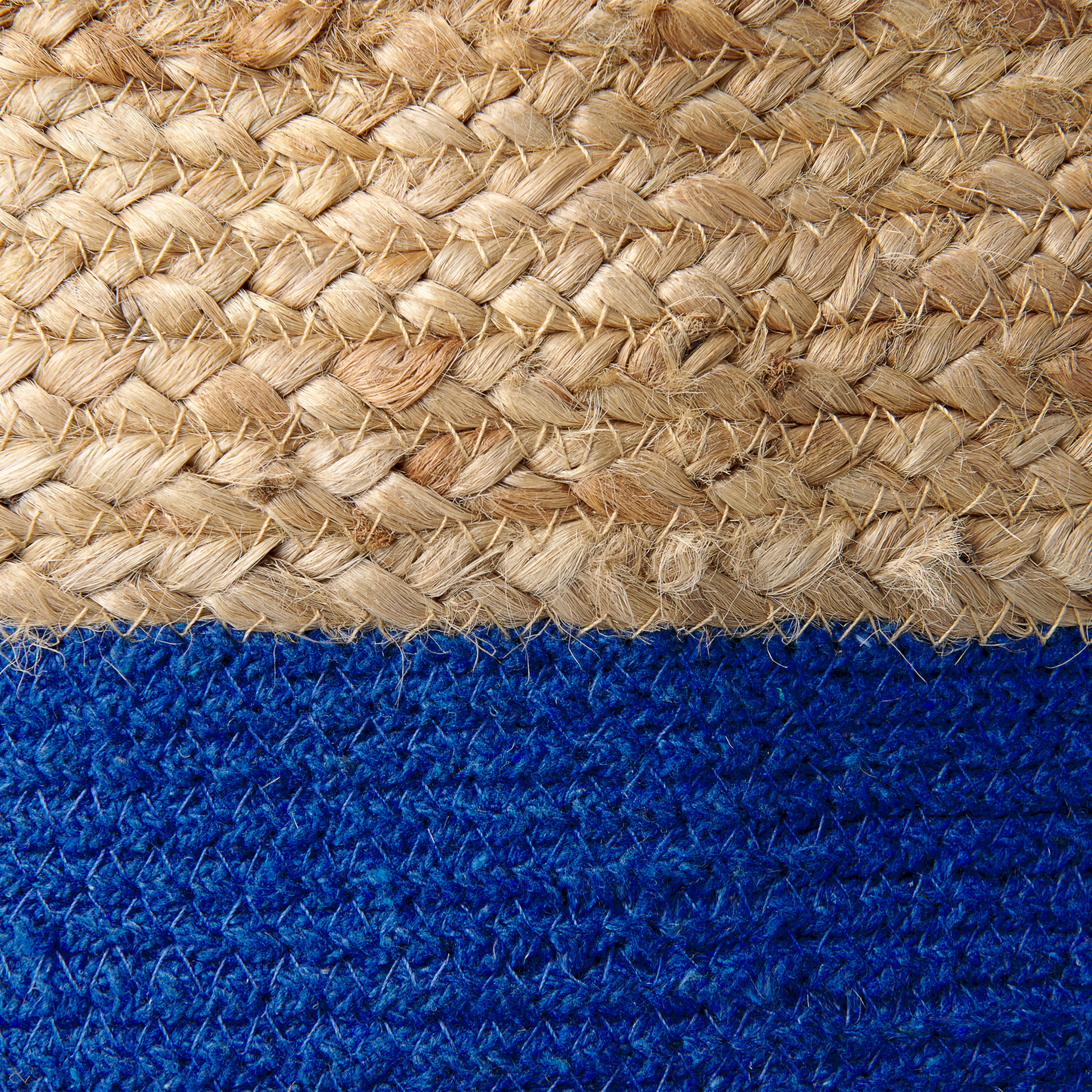 Aufbewahrungskorb Jute marineblau / beige 2er Set GAJAR