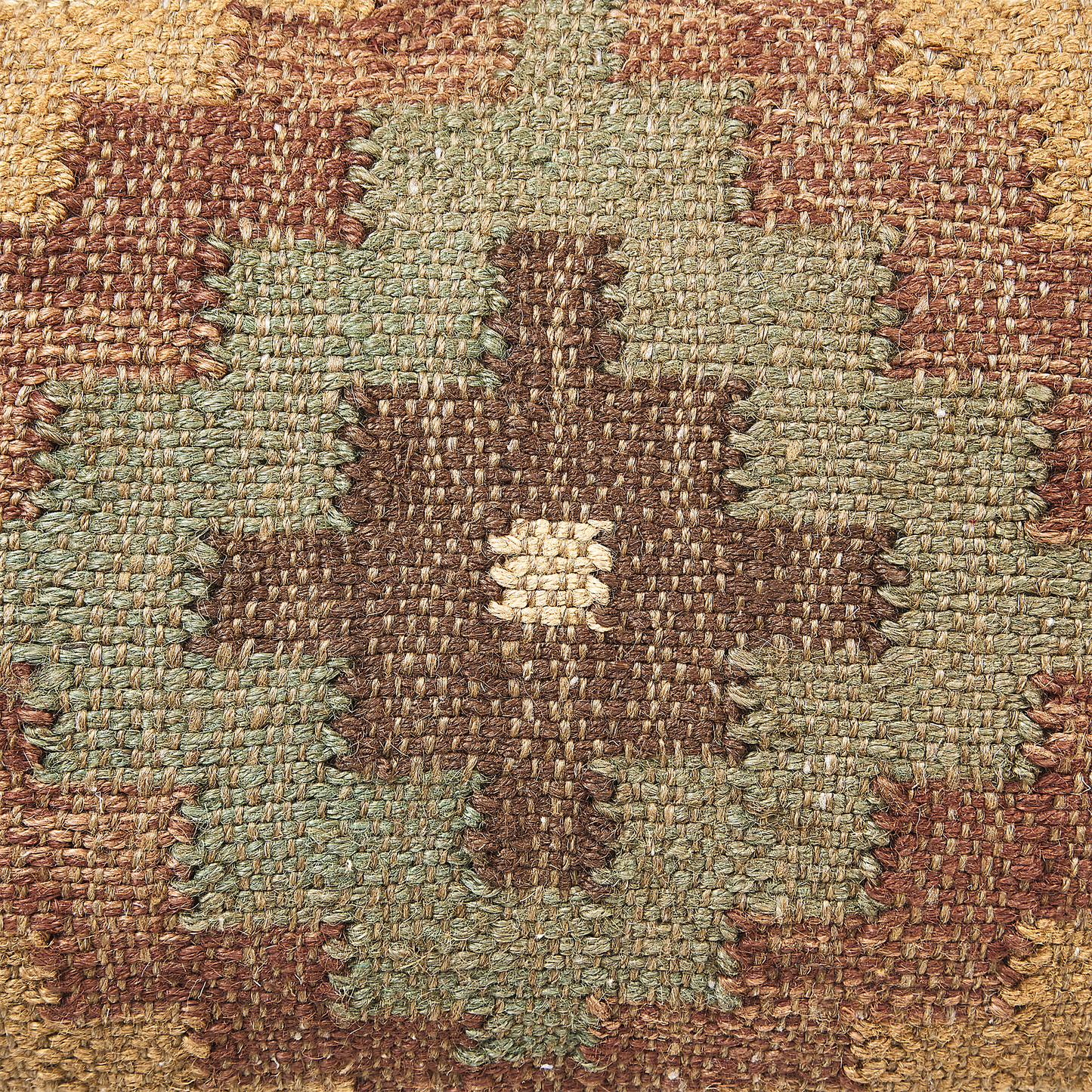 Pouf Jute mehrfarbig 50 x 50 x 30 cm MAGURI