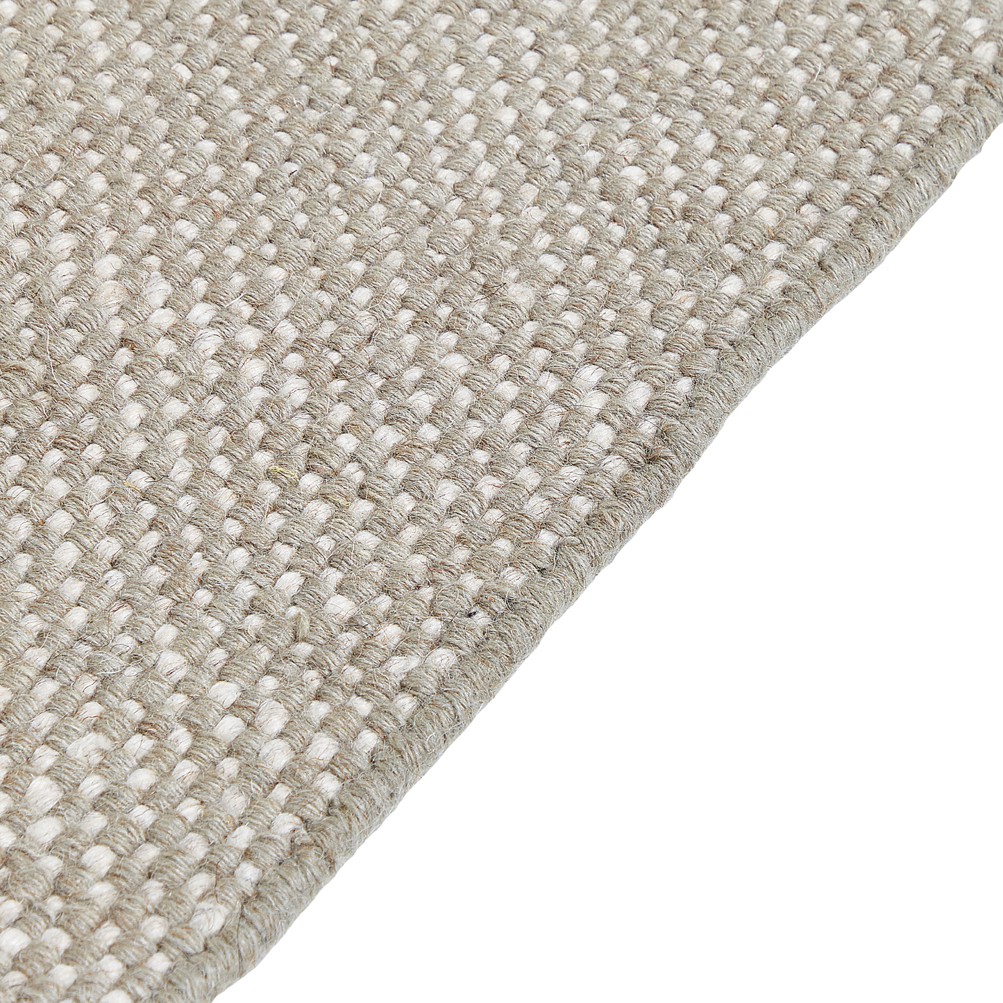 Teppich Wolle grau 160 x 230 cm Kurzflor TEKELER