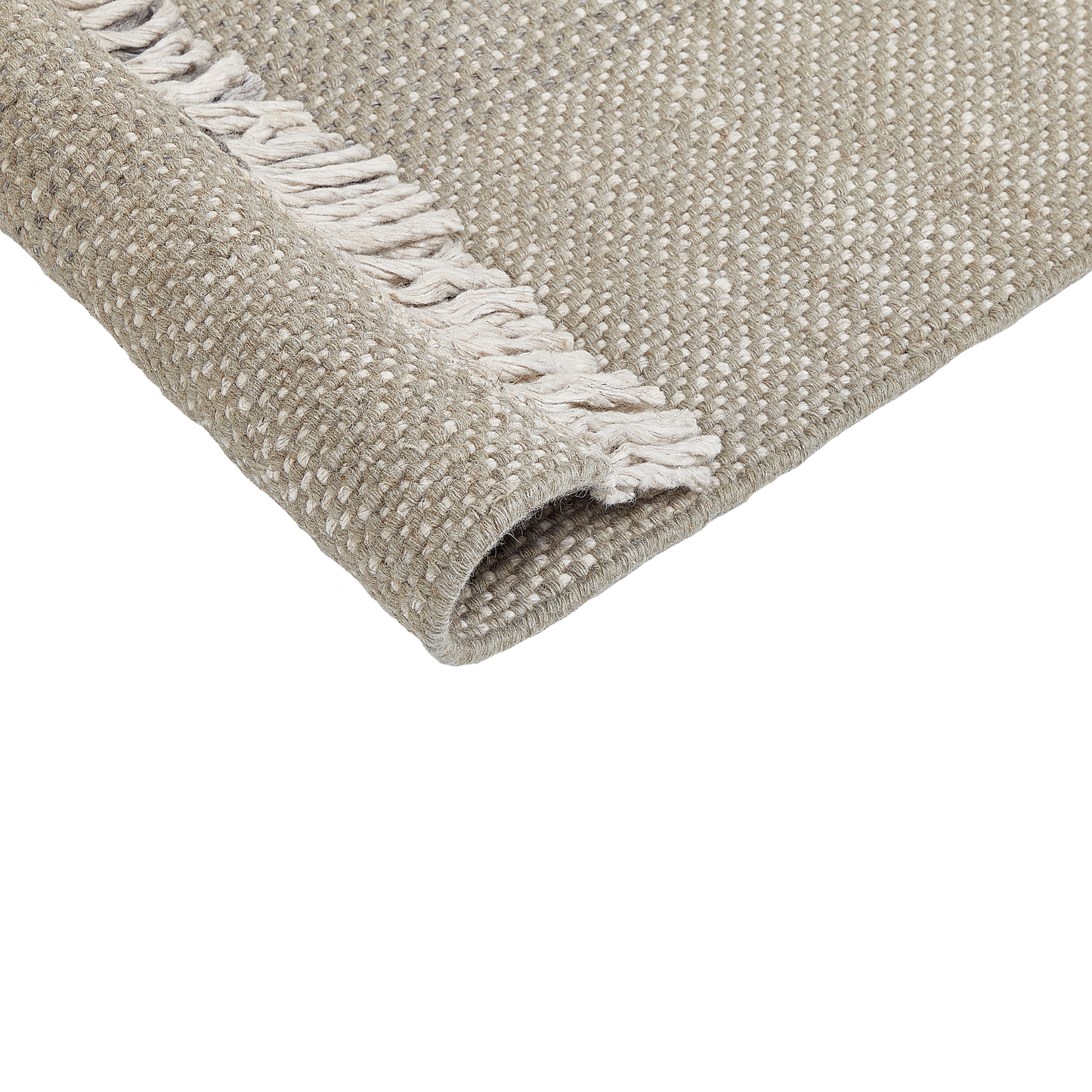 Teppich Wolle grau 160 x 230 cm Kurzflor TEKELER
