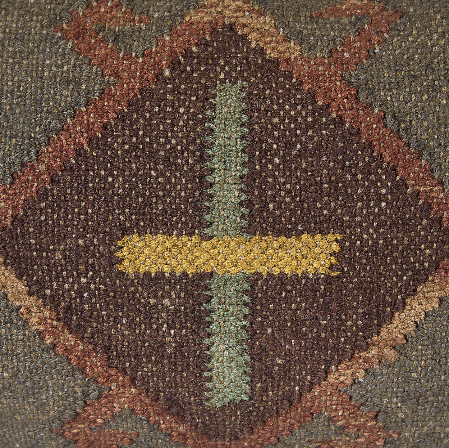 Dekokissen KATORA Jute 30 x 50 cm Grün Orientalisches Muster