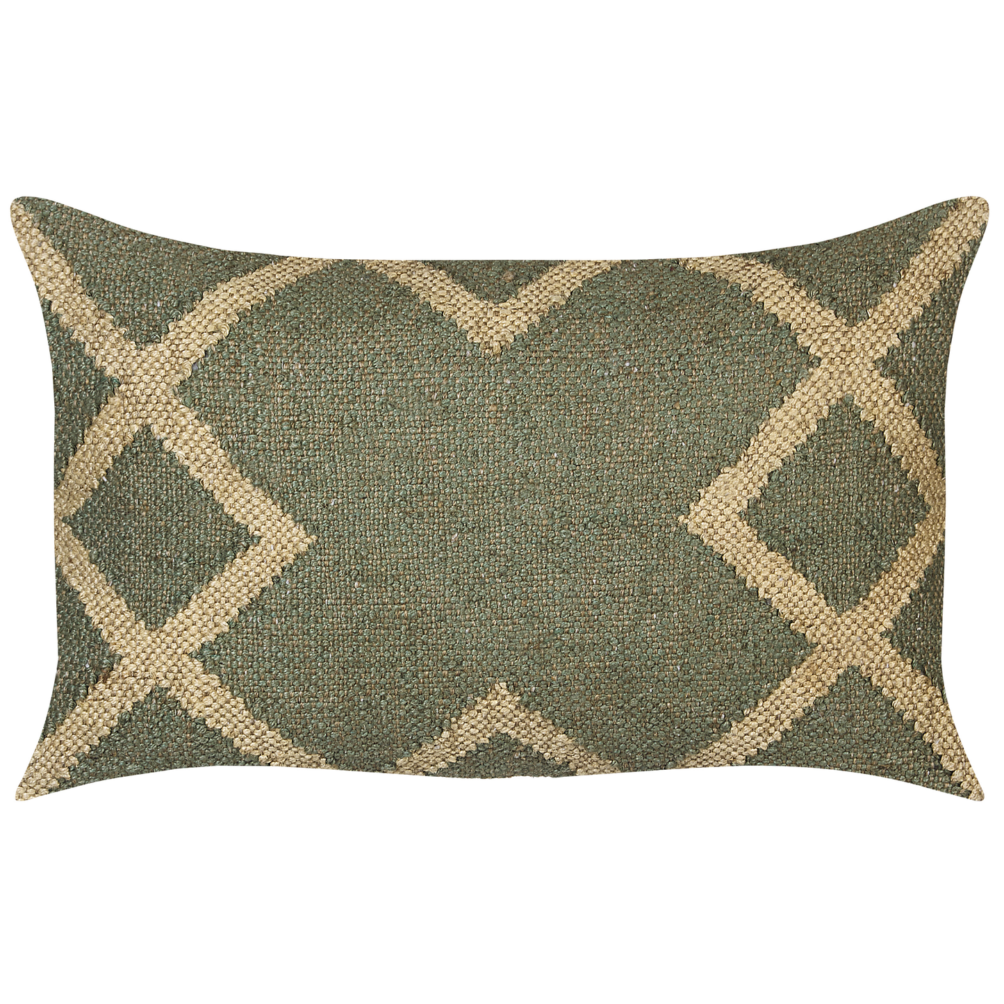 Dekokissen 2er Set GOPI Jute 30 x 50 cm Grün Orientalisches Muster