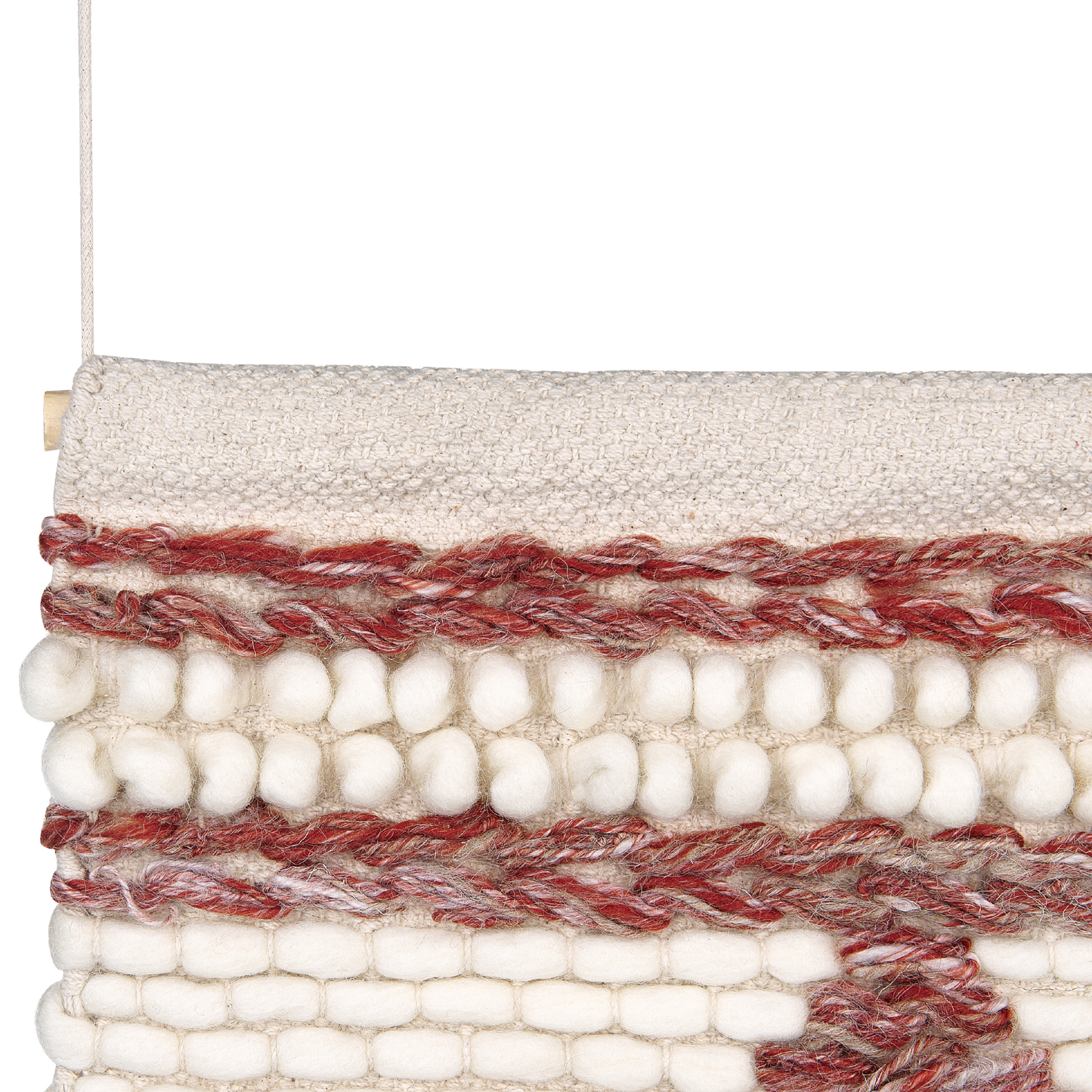 Wandbehang SAIF Wolle 90 cm Rot