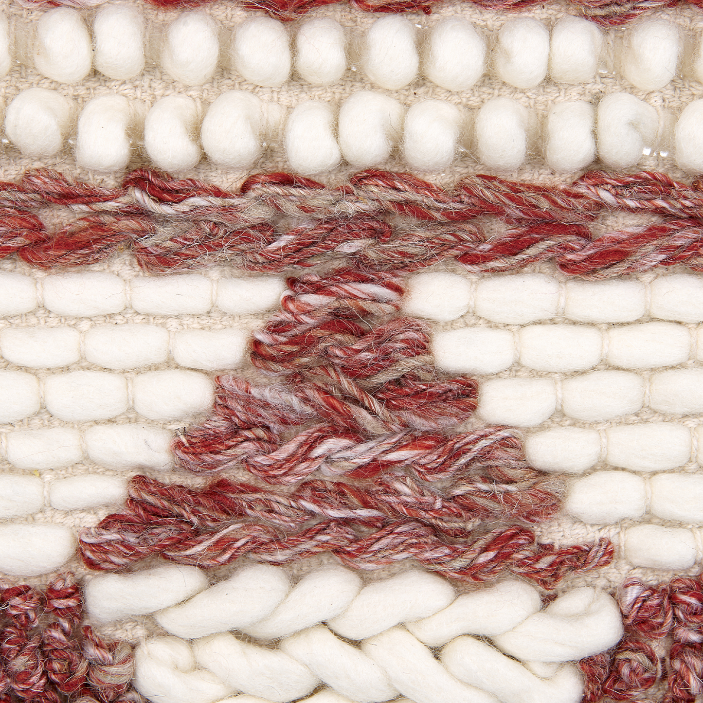 Wandbehang SAIF Wolle 90 cm Rot