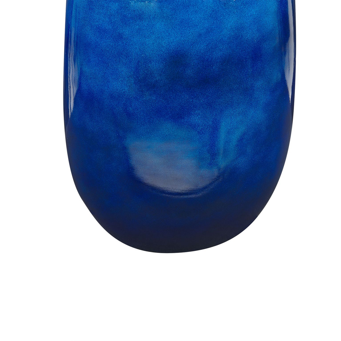 Blumenvase VITORIA Keramik 45 cm Dunkelblau