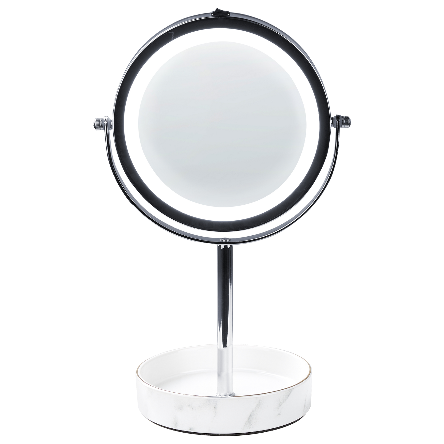 Kosmetikspiegel LED SAVOIE Weiss / Silber