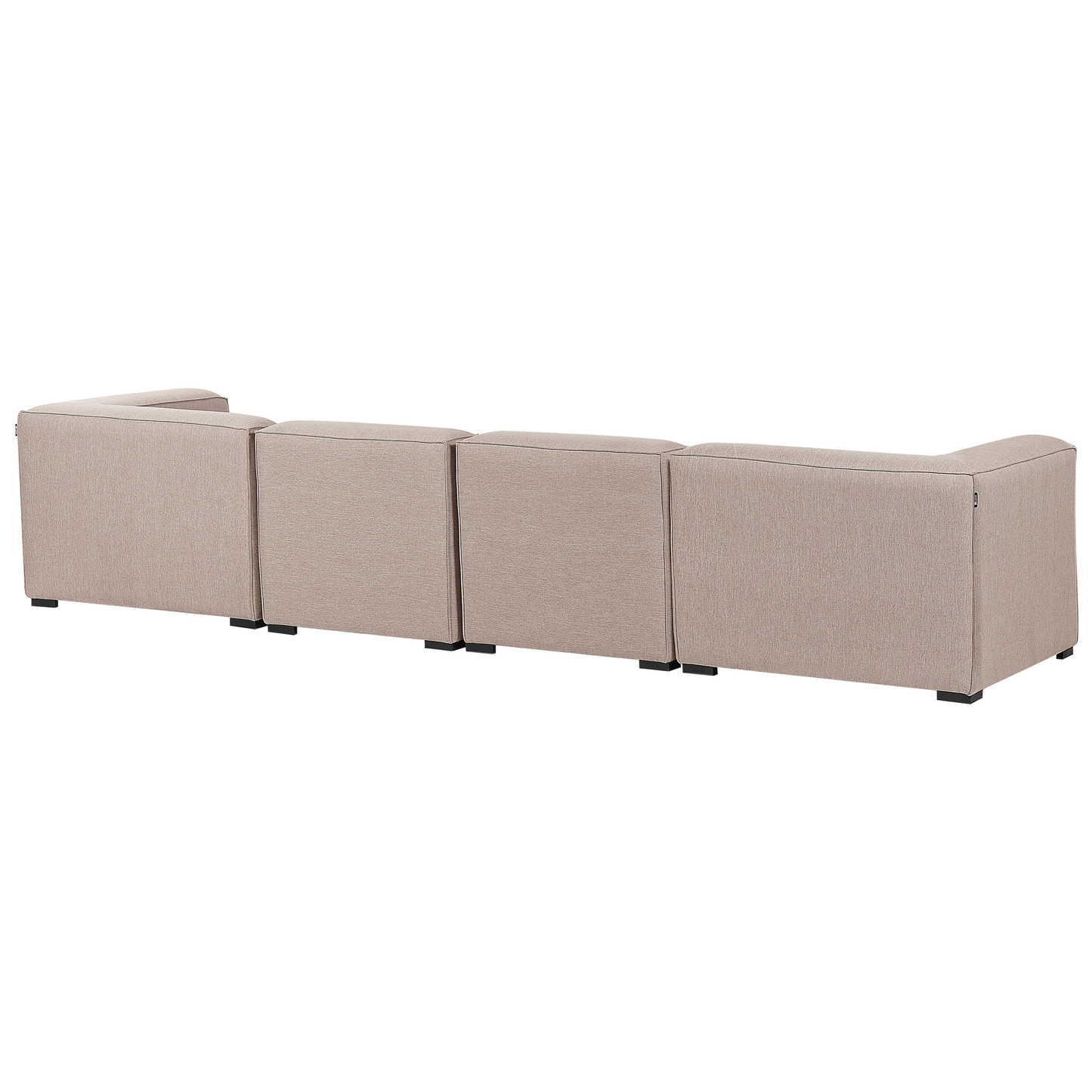 Gartensofa mit Ottomane 4-Sitzer AREZZO modular Beige