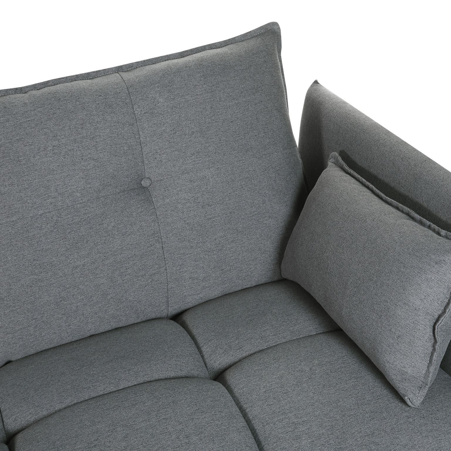 4-Sitzer Ecksofa dunkelgrau rechtsseitig TOMRA