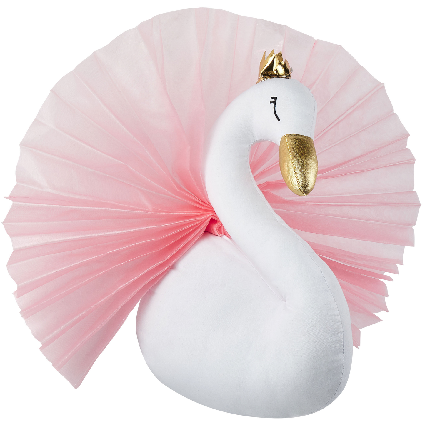Wanddekoration für Kinder Schwan ODETTA Baumwolle 32 cm Weiss