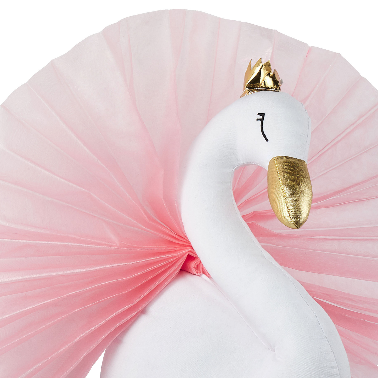 Wanddekoration für Kinder Schwan ODETTA Baumwolle 32 cm Weiss
