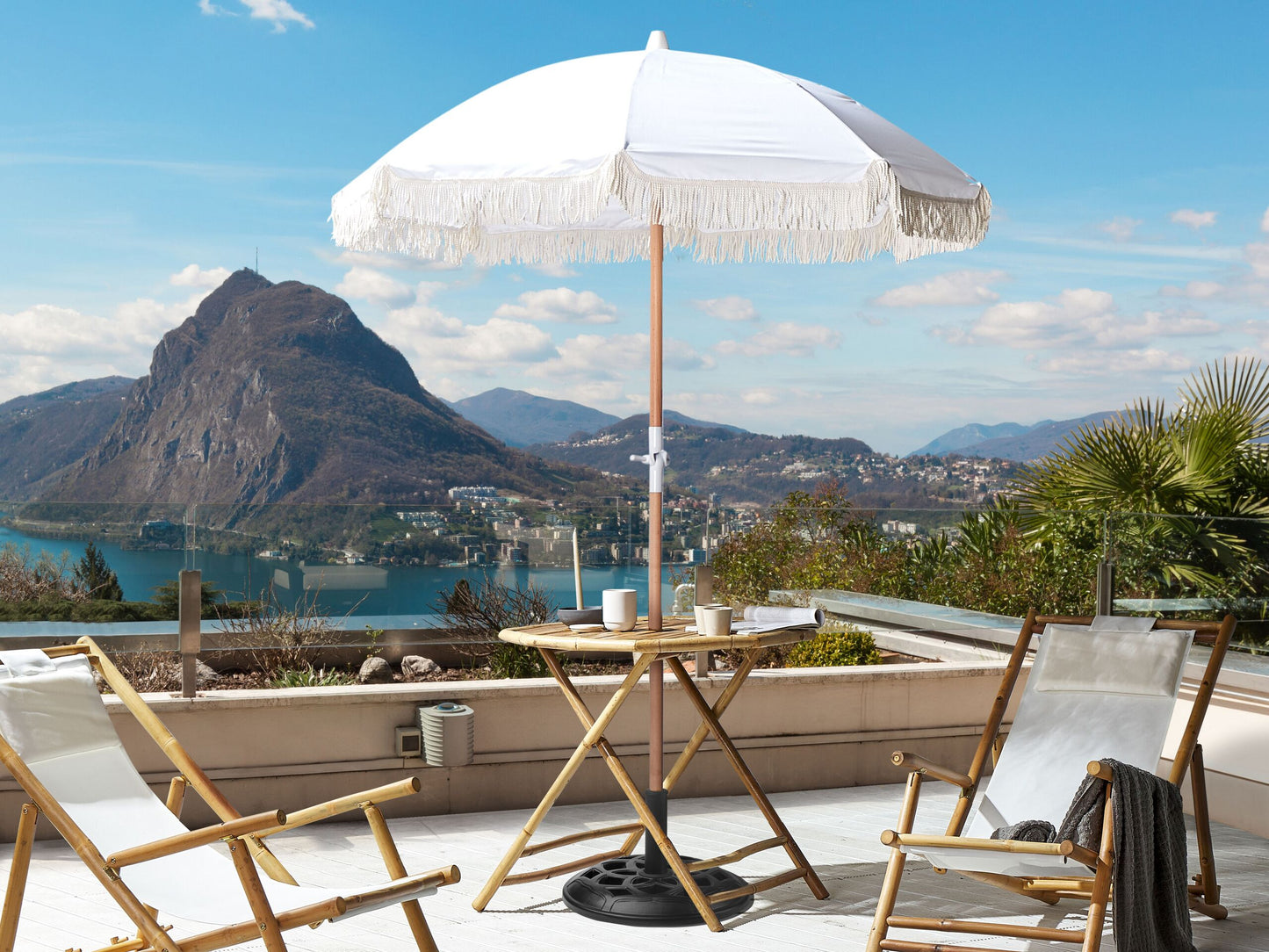 Sonnenschirm 150 cm MONDELLO Weiss