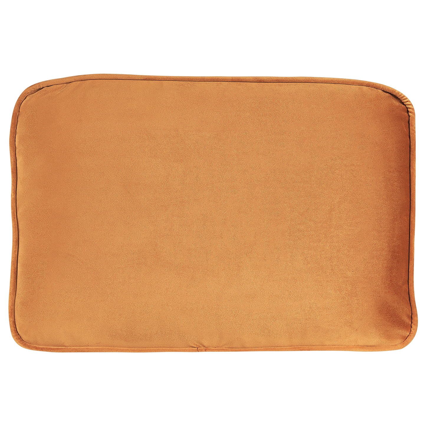 Chaiselongue Samtstoff orange linksseitig MIRAMAS