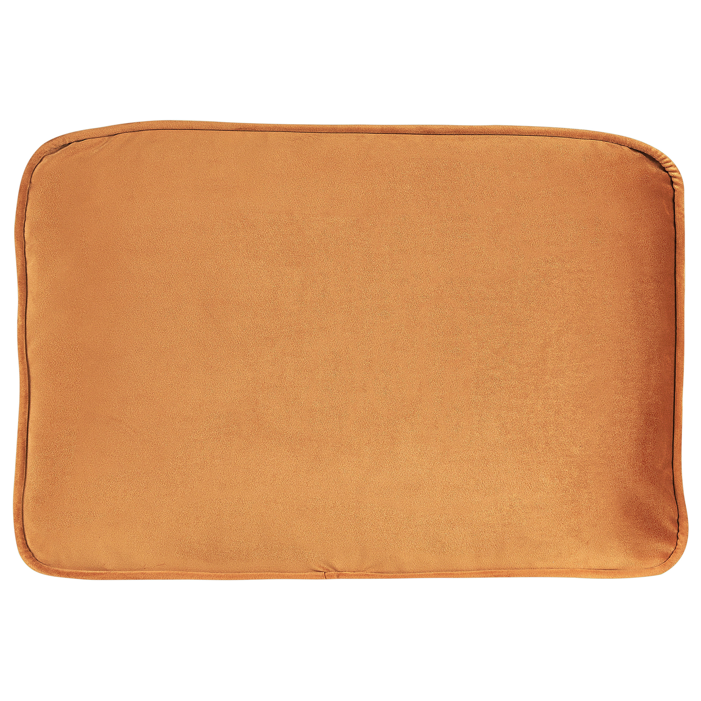 Chaiselongue Samtstoff orange rechtsseitig MIRAMAS