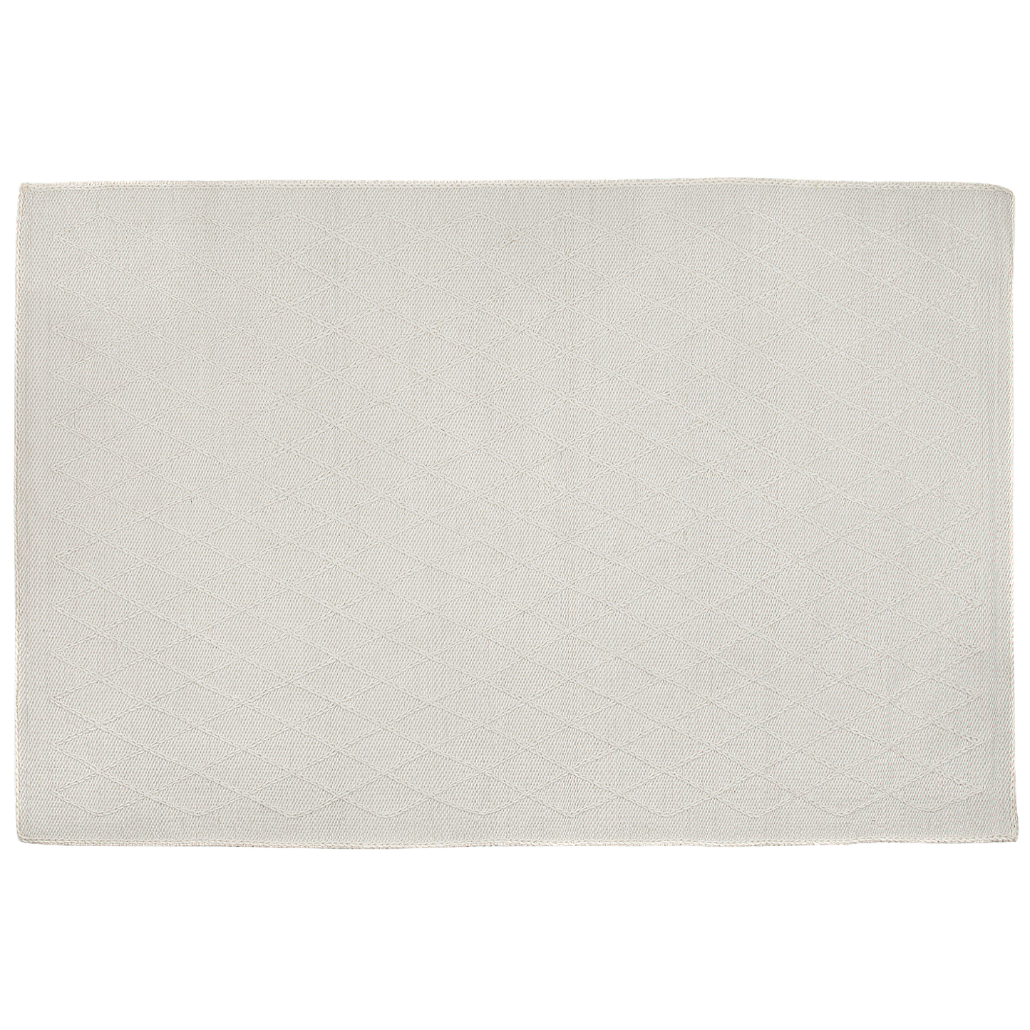 Teppich Wolle cremeweiss 160 x 230 cm Kurzflor ERZIN