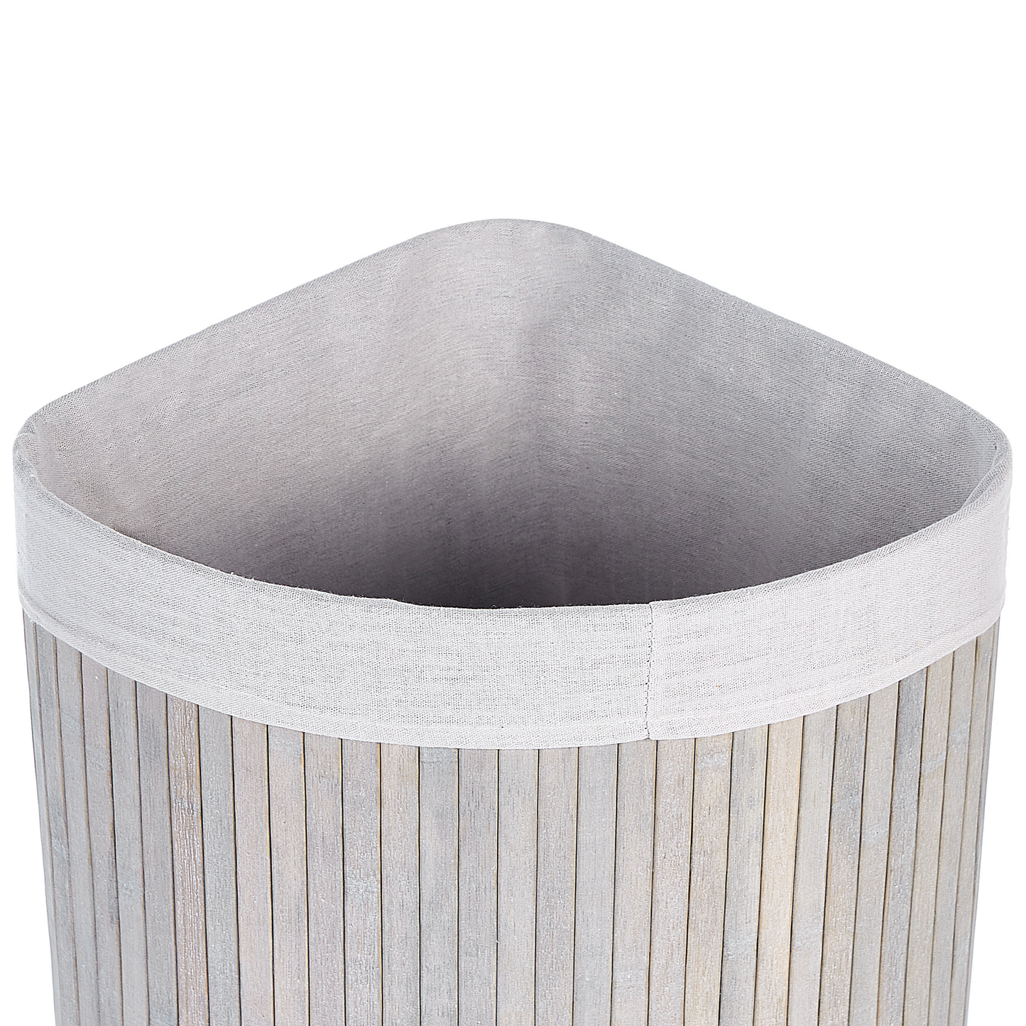 Korb mit Deckel Bambusholz hellgrau eckig MATARA