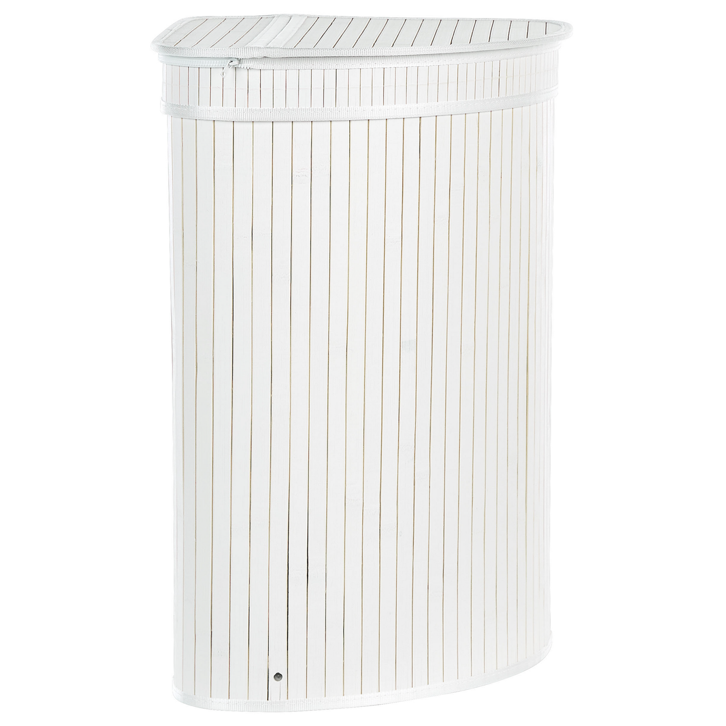 Korb mit Deckel Bambusholz weiss eckig BADULLA