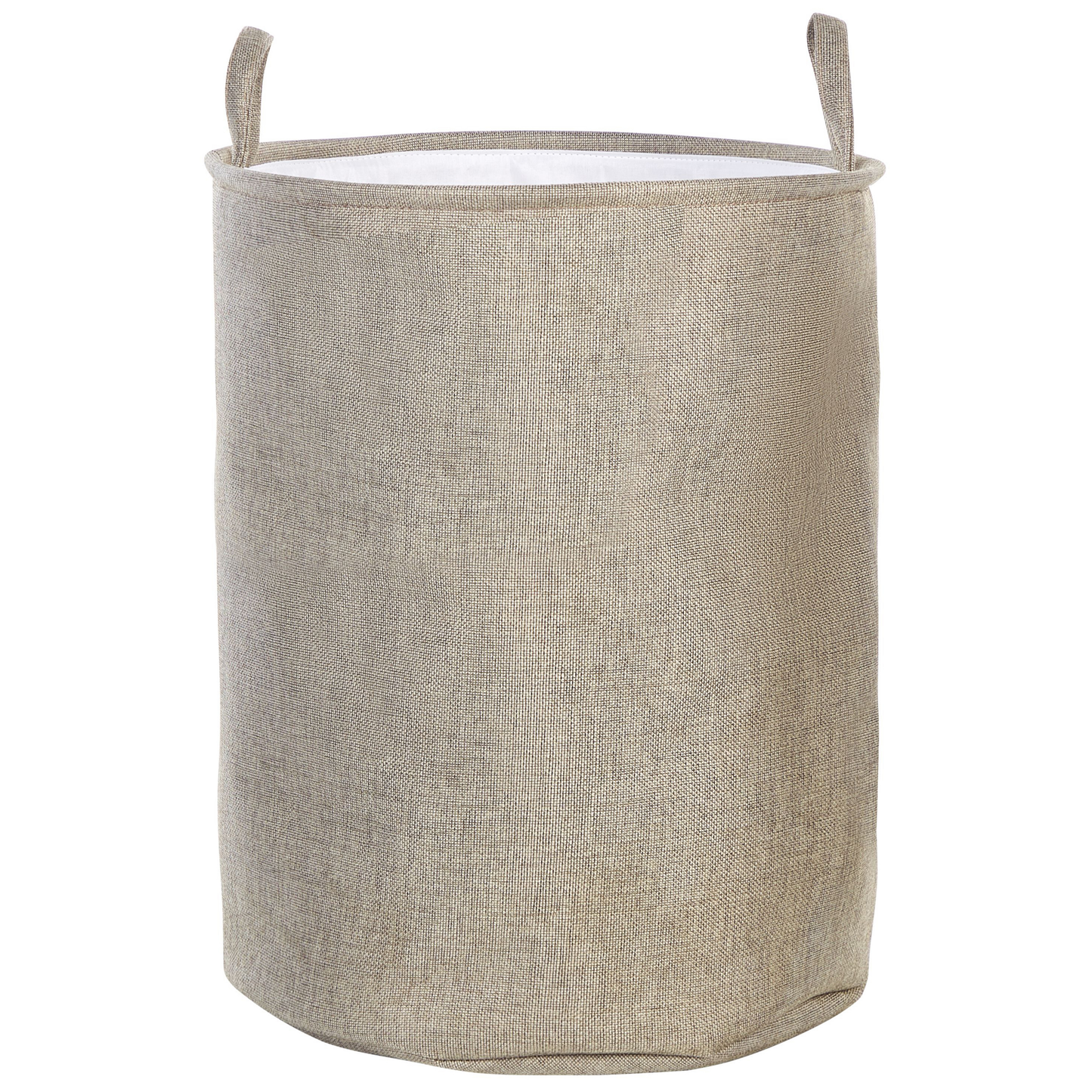 Textilkorb mit Kordelzug beige 2er Set SAMTI