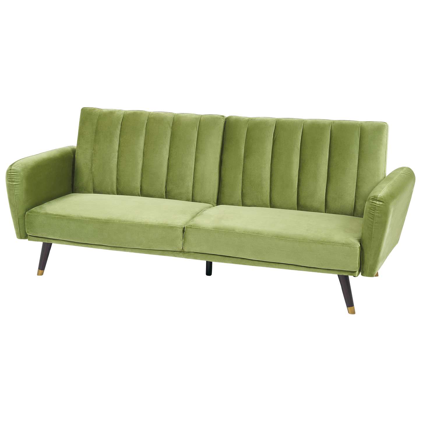 Schlafsofa Samtstoff Olivgrün VIMMERBY