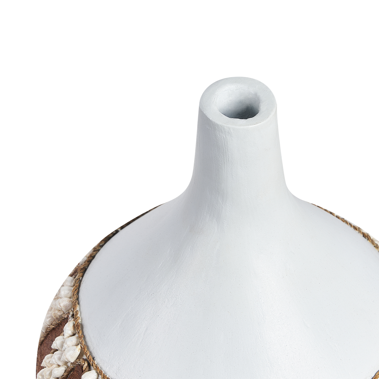 Dekovase SIMPANG Keramik 33 cm Weiss