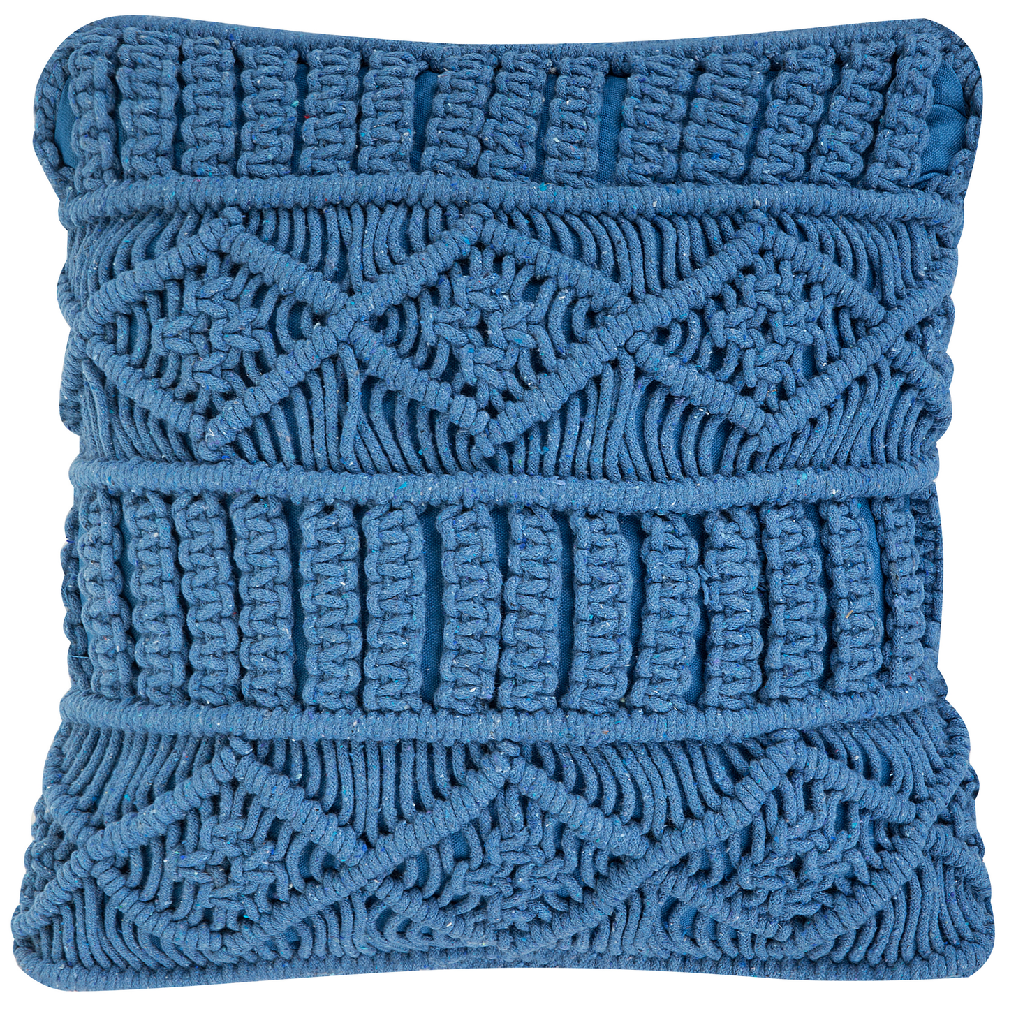 Dekokissen 2er Set KARATAS Baumwolle 45 x 45 cm Blau Geometrisches Muster