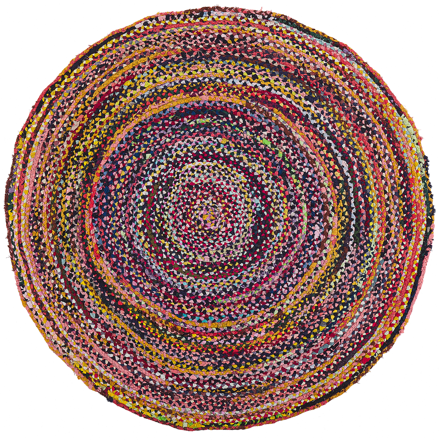 Teppich Baumwolle bunt ⌀ 140 cm TOKAT