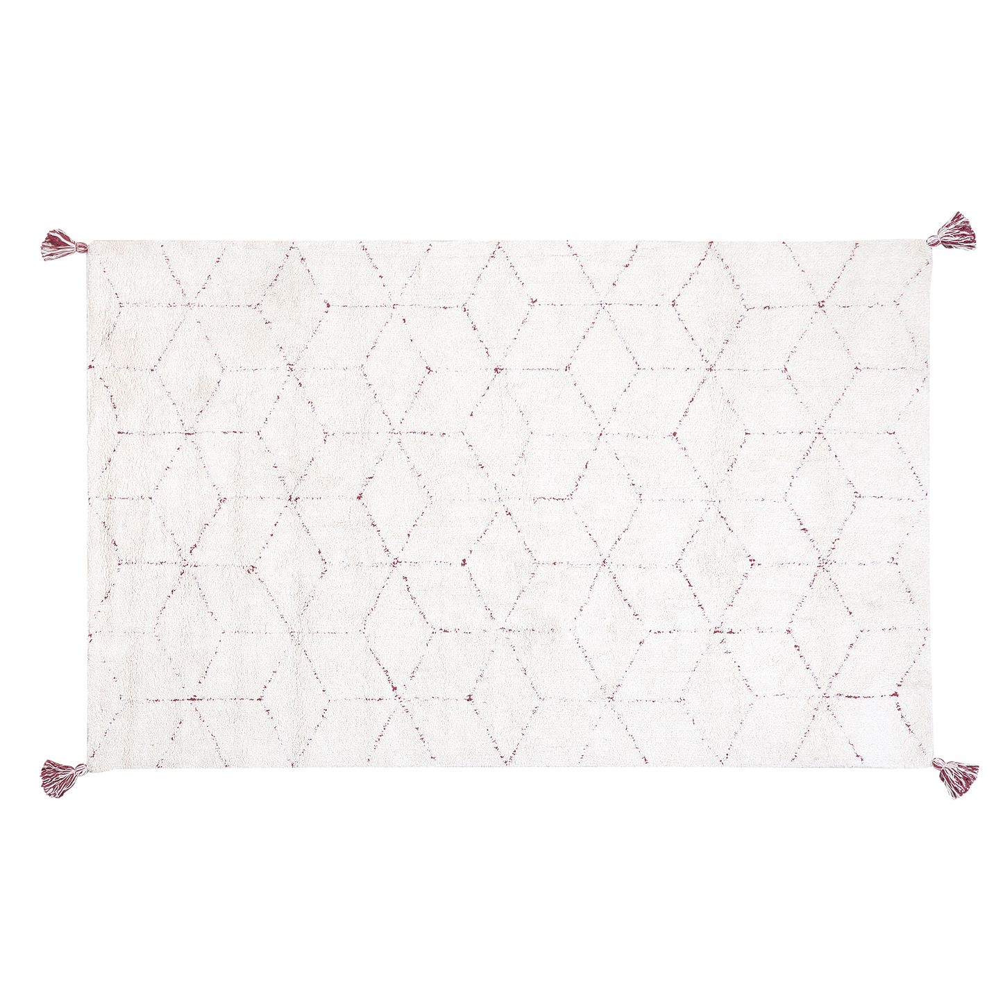 Teppich weiss 140 x 200 cm Shaggy SAKARYA