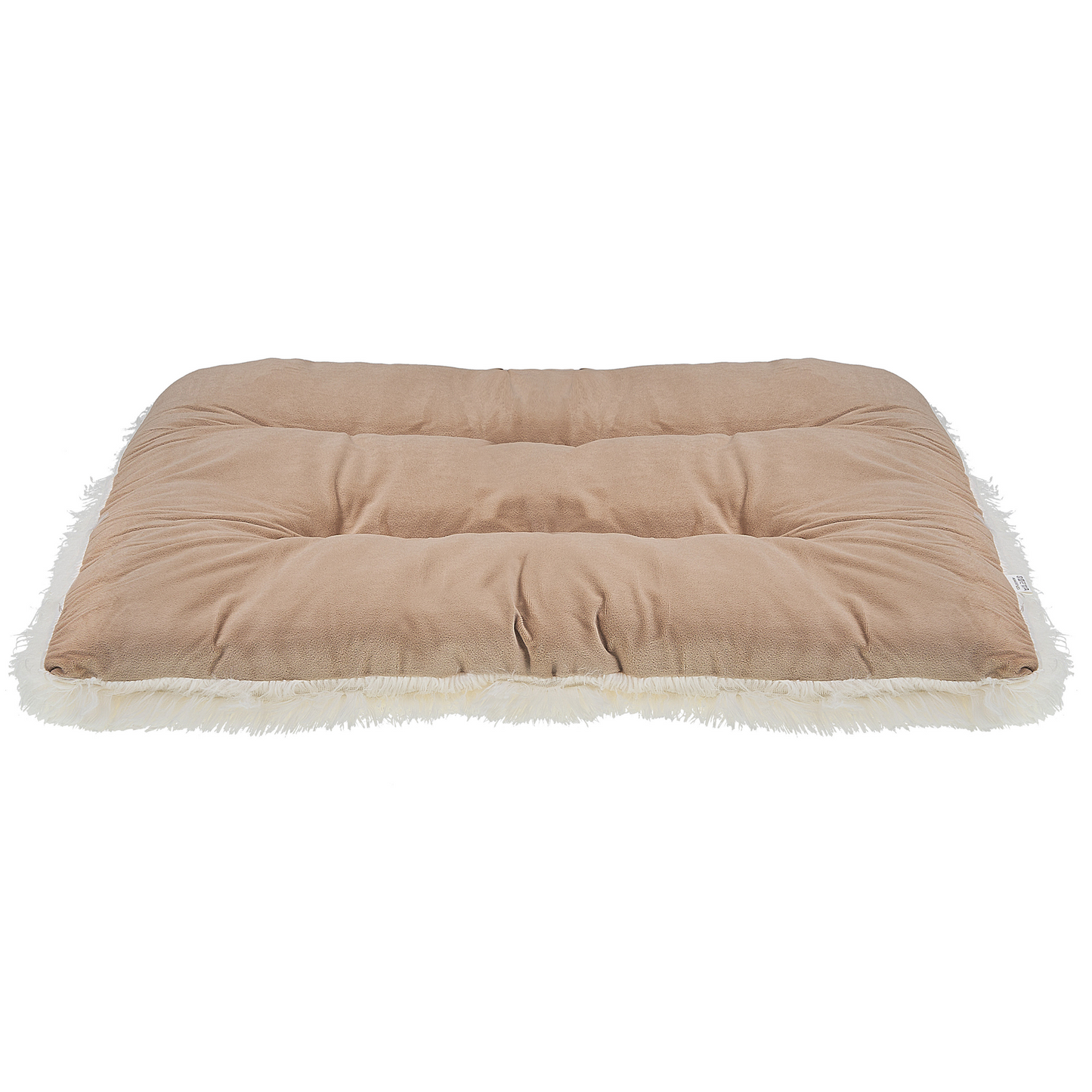 Tierbett ERGANI Samtstoff Beige