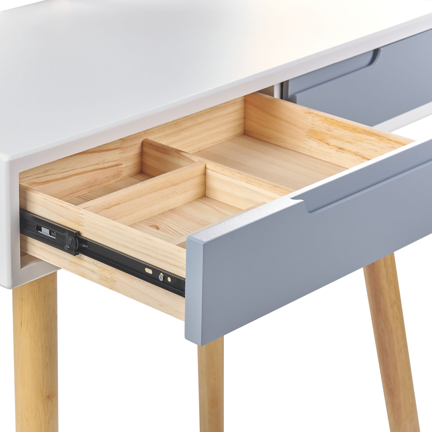 Schminktisch mit Spiegel und Hocker JOSSELIN LED Weiss