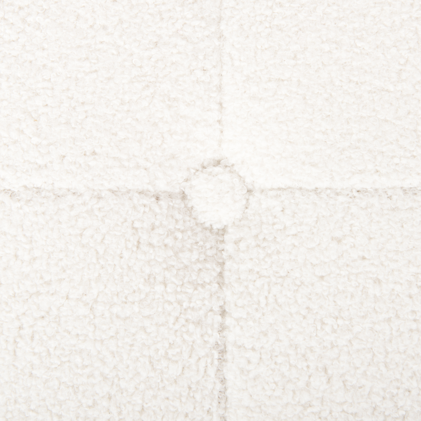 Pouf Bouclé ⌀ 55 cm weiss TAMPA