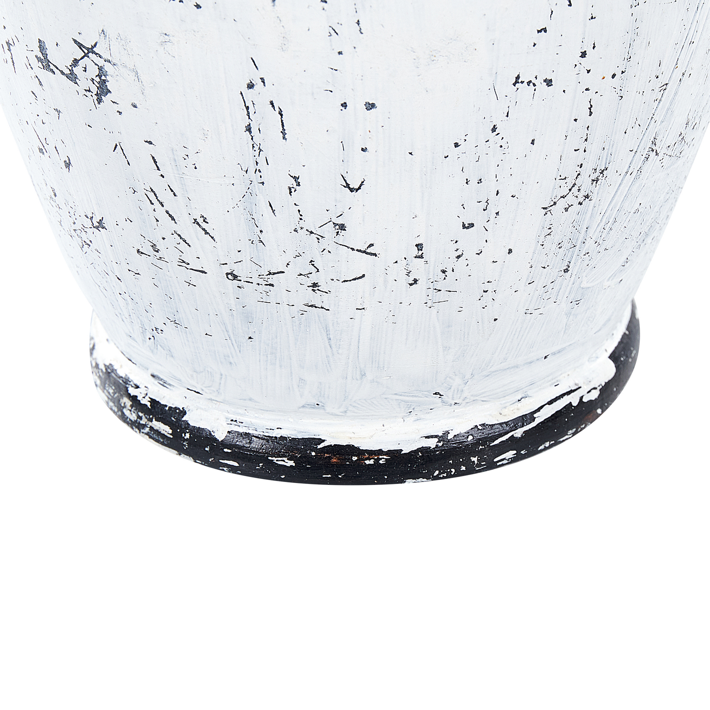 Dekovase MASSALIA Keramik 33 cm Weiss