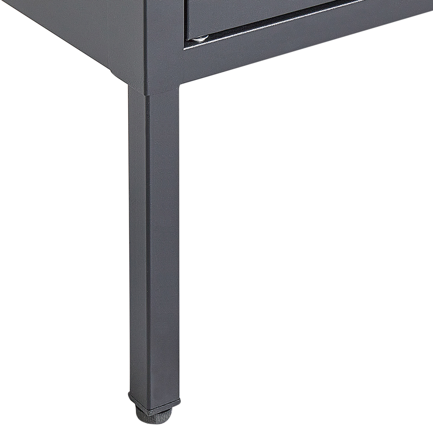 Vitrine FOXTON Metall 80 cm Schwarz
