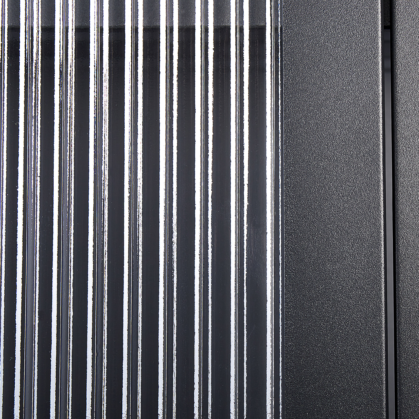 Vitrine FOXTON Metall 80 cm Schwarz