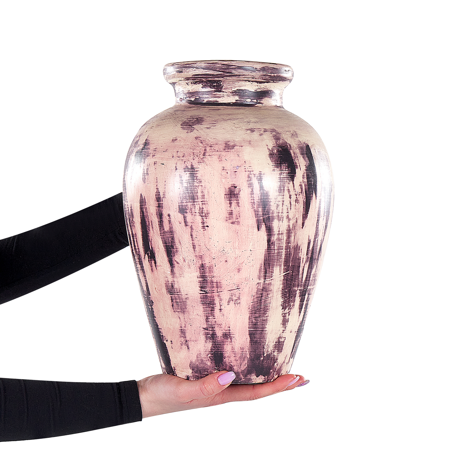 Dekovase AMATHUS Keramik 34 cm Violett