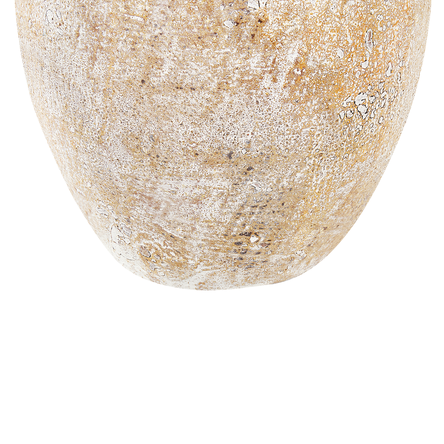 Terrakotta Dekovase 39 Beige Weiss CYRENA