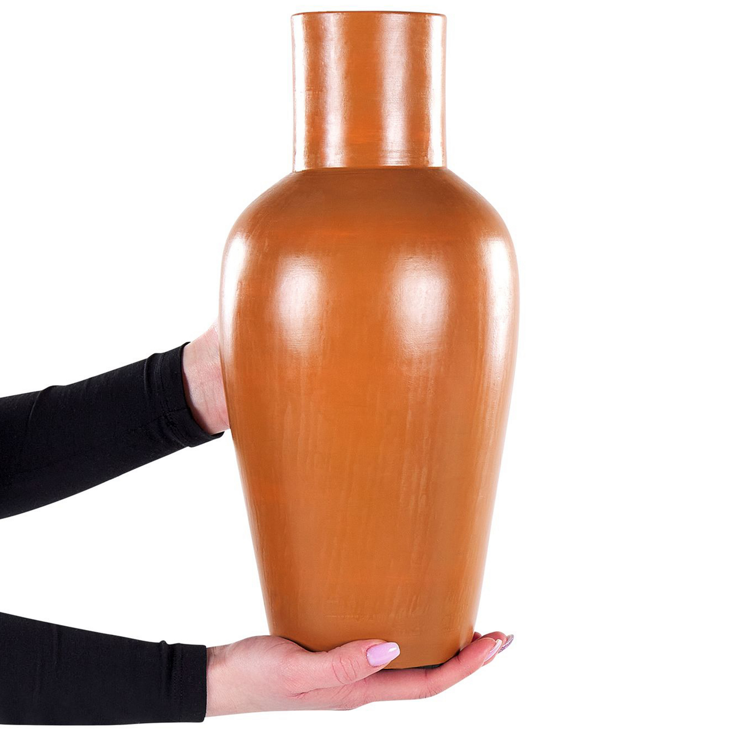Dekovase KARFI Keramik 37 cm Orange