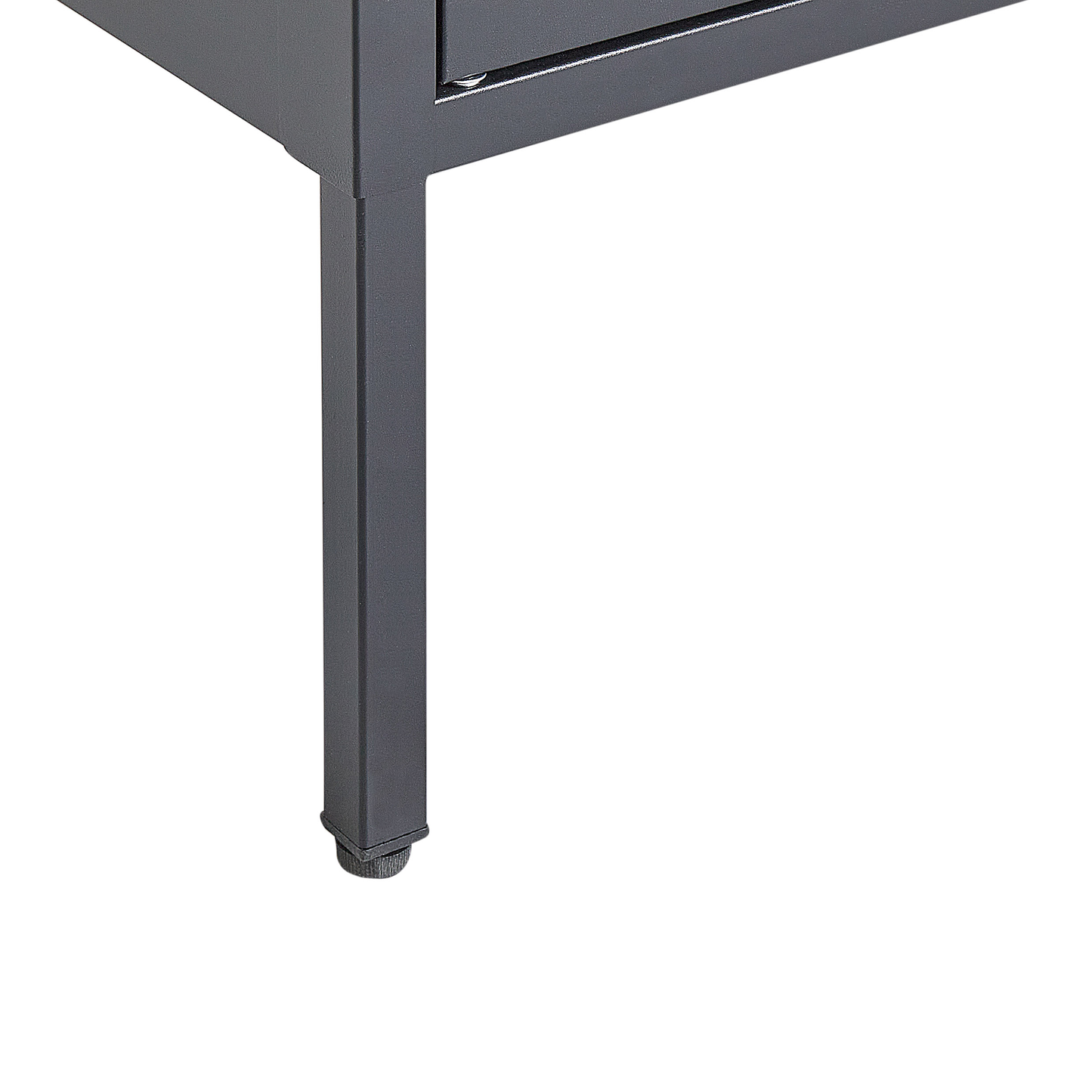 Vitrine OXTED Metall 80 cm Schwarz