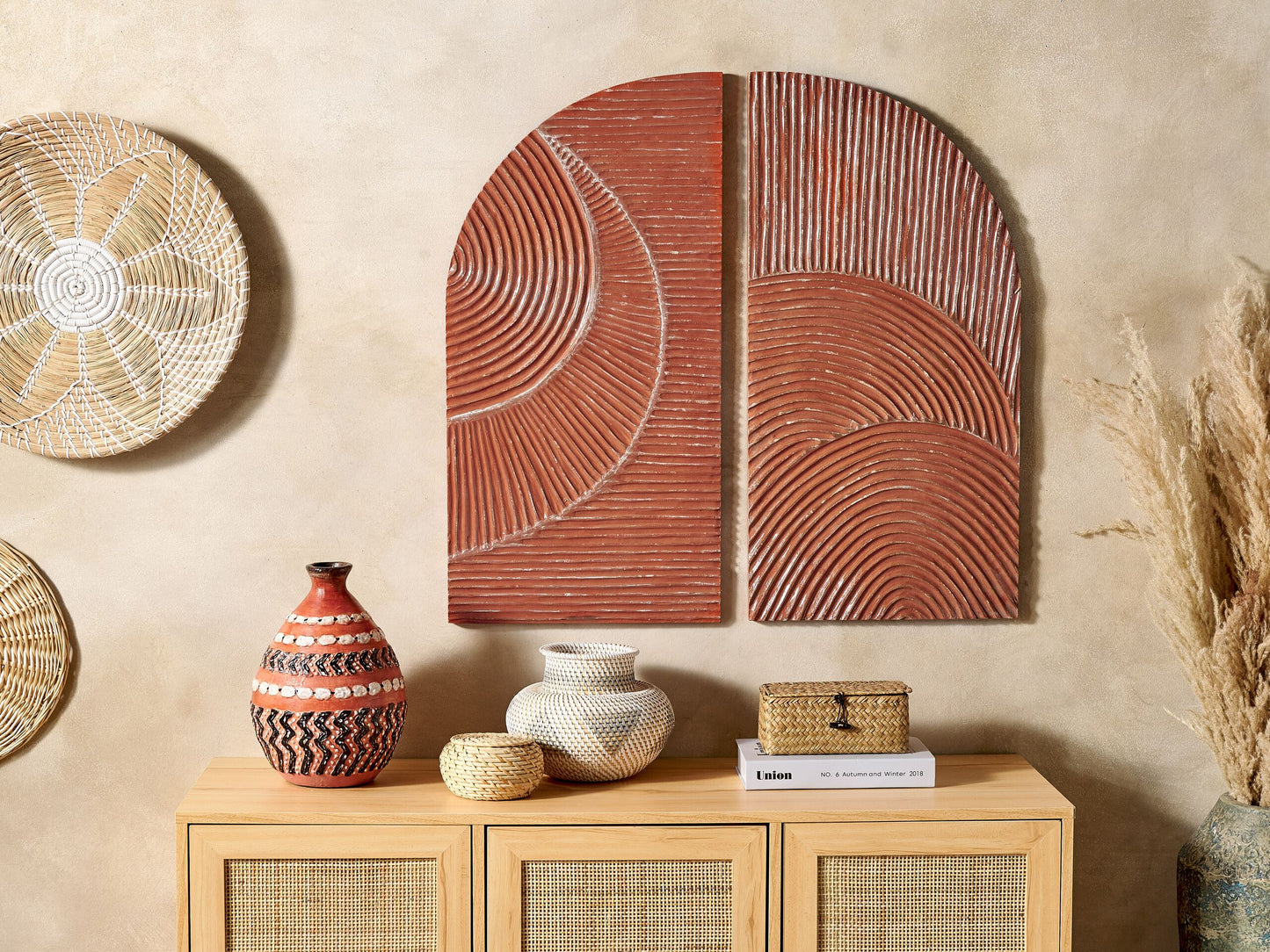 Wandobjekt MUSI 80 cm Rot