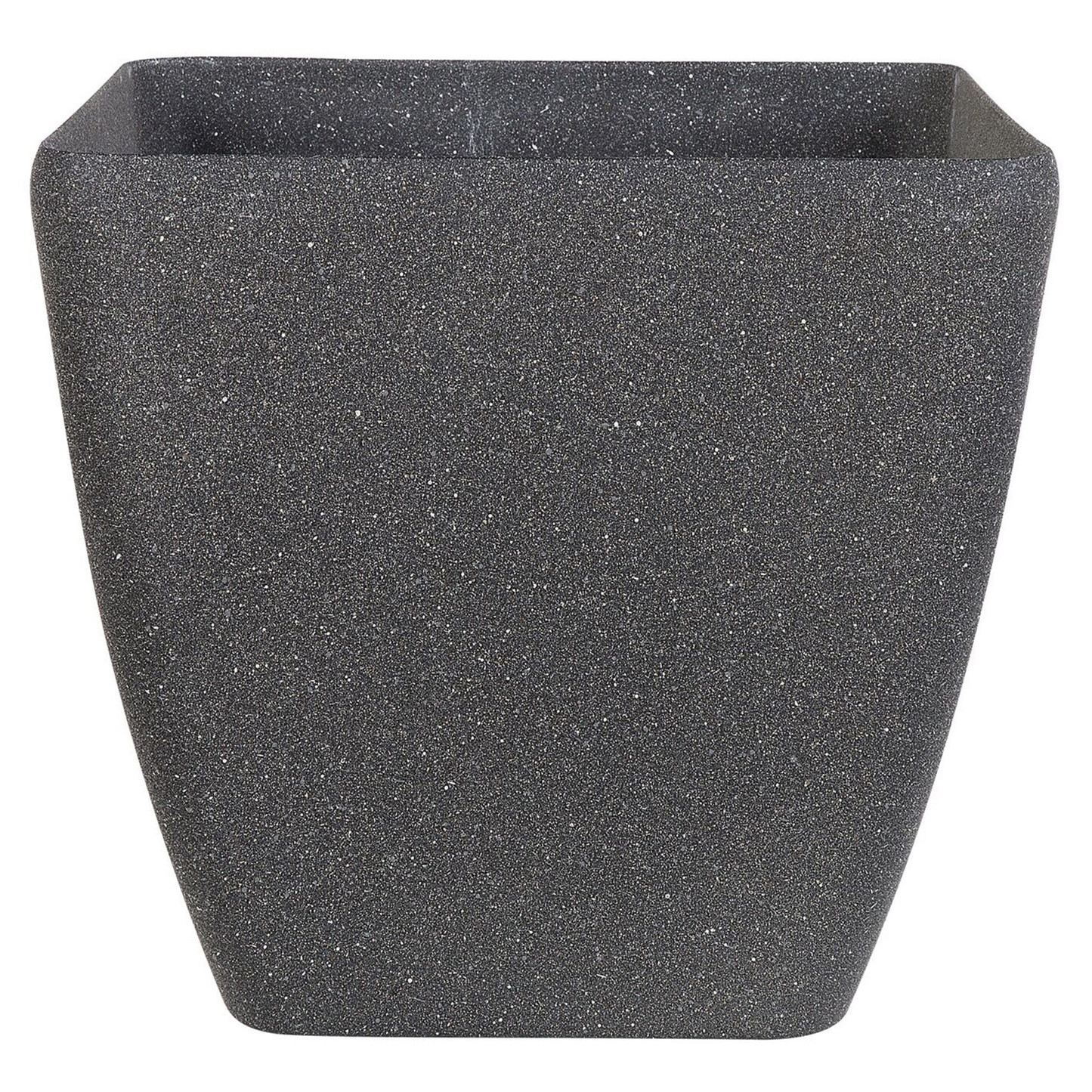 Set mit 2 Blumentöpfen ZELI Stein 42 cm Dunkelgrau