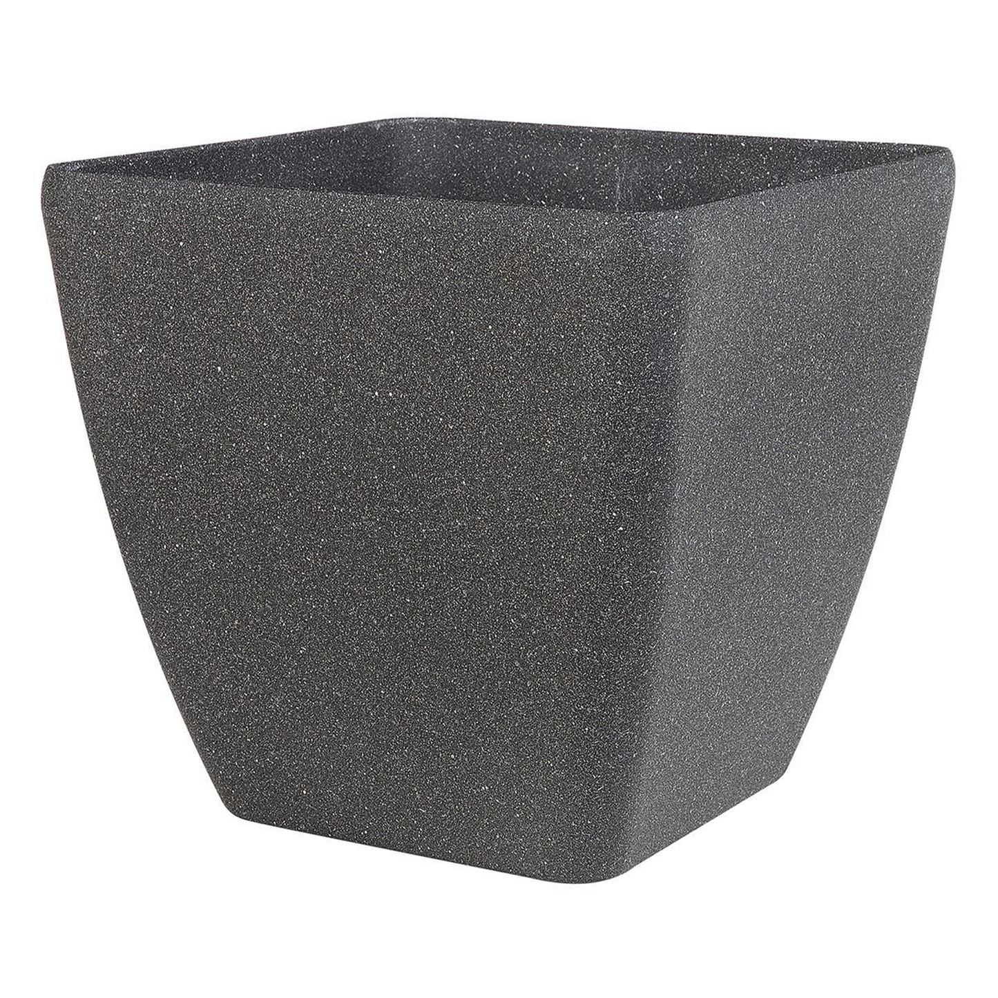 Set mit 2 Blumentöpfen ZELI Stein 34 cm Dunkelgrau