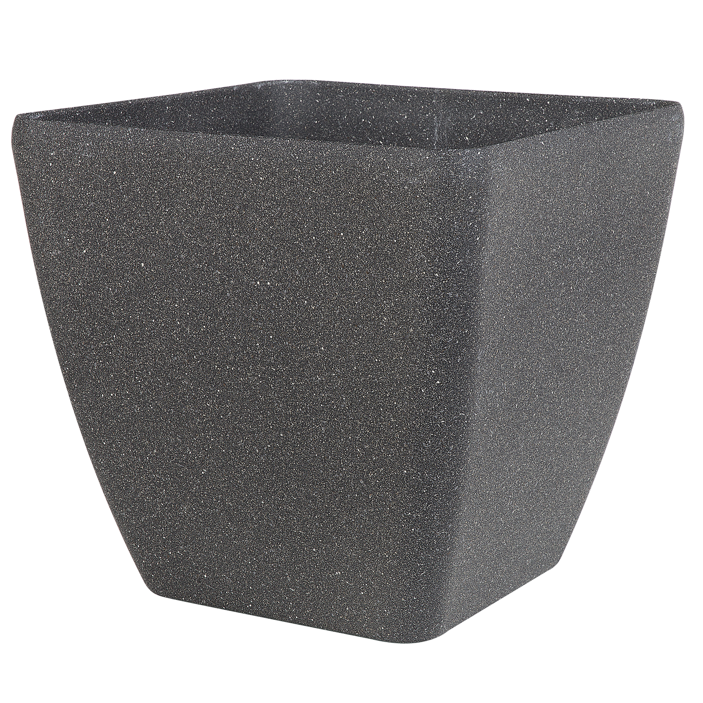 Set mit 2 Blumentöpfen ZELI Stein 49 cm Dunkelgrau
