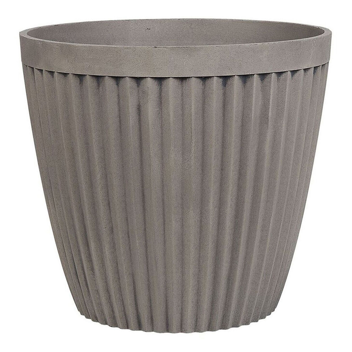 Set mit 2 Blumentöpfen POKA Stein 36 cm Taupe