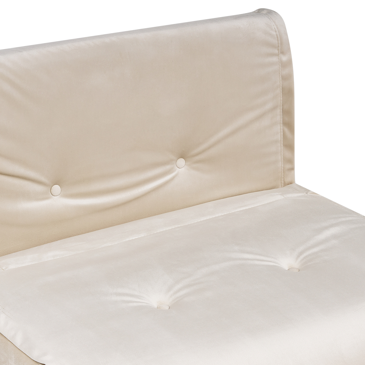 Schlafsofa Samtstoff hellbeige VESTFOLD
