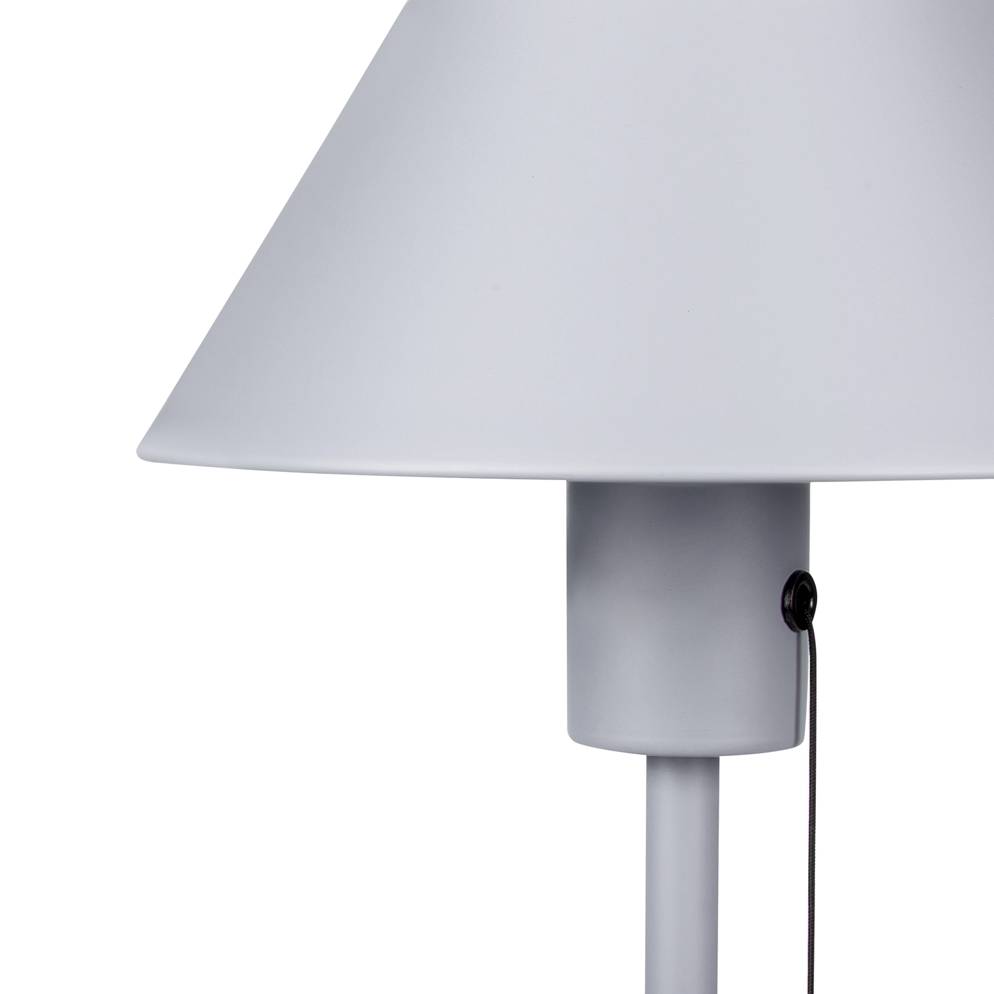 Tischleuchte CAPARO Metall Hellgrau