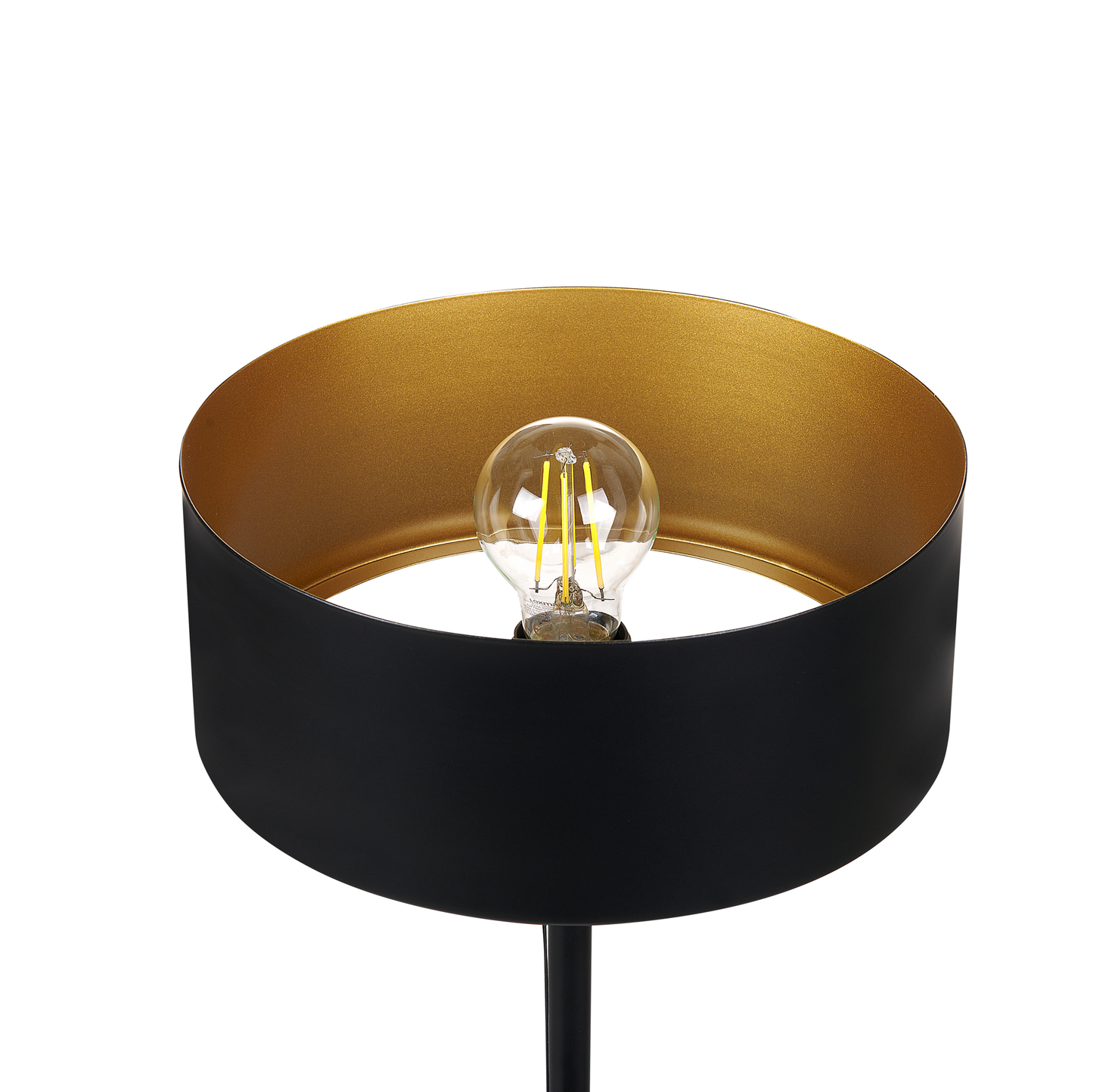 Tischleuchte ARIPO mit USB-Anschluss Metall Schwarz